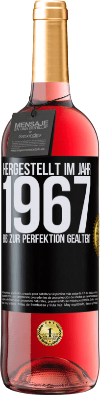 29,95 € | Roséwein ROSÉ Ausgabe Hergestellt im Jahr 1967. Bis zur Perfektion gealtert Schwarzes Etikett. Anpassbares Etikett Junger Wein Ernte 2024 Tempranillo