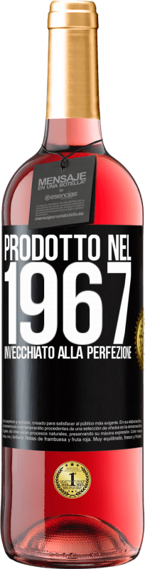 29,95 € | Vino rosato Edizione ROSÉ Prodotto nel 1967. Invecchiato alla perfezione Etichetta Nera. Etichetta personalizzabile Vino giovane Raccogliere 2023 Tempranillo