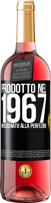 29,95 € | Vino rosato Edizione ROSÉ Prodotto nel 1967. Invecchiato alla perfezione Etichetta Nera. Etichetta personalizzabile Vino giovane Raccogliere 2025 Tempranillo