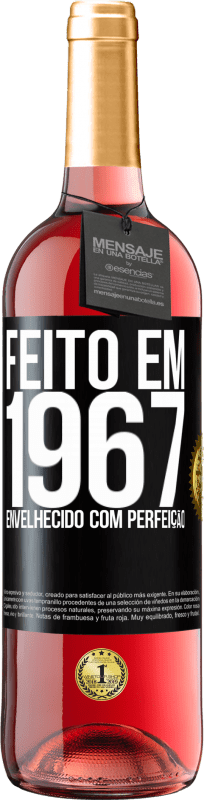 29,95 € | Vinho rosé Edição ROSÉ Feito em 1967. Envelhecido com perfeição Etiqueta Preta. Etiqueta personalizável Vinho jovem Colheita 2023 Tempranillo
