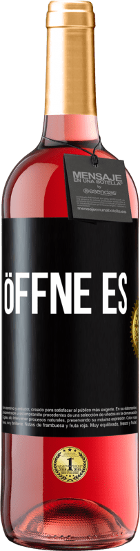 29,95 € | Roséwein ROSÉ Ausgabe Öffne es Schwarzes Etikett. Anpassbares Etikett Junger Wein Ernte 2023 Tempranillo