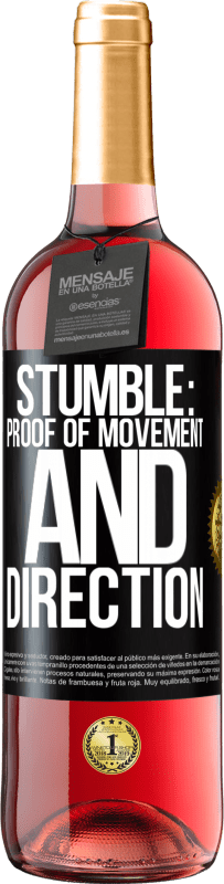 Free Shipping | Rosé Wine ROSÉ Edition Stumble: proof of movement and direction Black Label. Customizable label Young wine Harvest 2023 Tempranillo