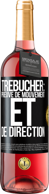 Envoi gratuit | Vin rosé Édition ROSÉ Trébucher: preuve de mouvement et de direction Étiquette Noire. Étiquette personnalisable Vin jeune Récolte 2023 Tempranillo