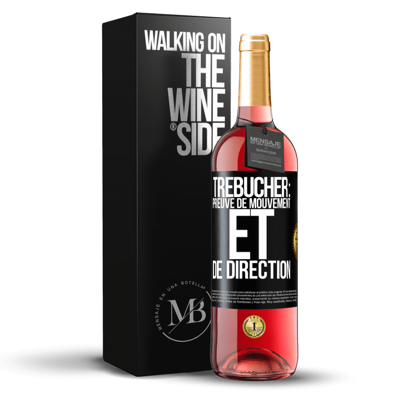 29,95 € Envoi gratuit | Vin rosé Édition ROSÉ Trébucher: preuve de mouvement et de direction Étiquette Noire. Étiquette personnalisable Vin jeune Récolte 2023 Tempranillo