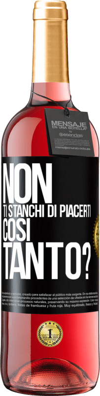 29,95 € Spedizione Gratuita | Vino rosato Edizione ROSÉ Non ti stanchi di piacerti così tanto? Etichetta Nera. Etichetta personalizzabile Vino giovane Raccogliere 2025 Tempranillo