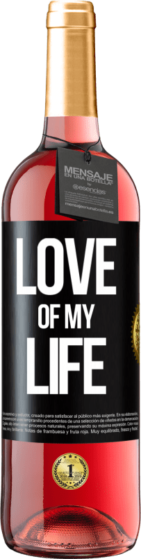 29,95 € | Rosé Wine ROSÉ Edition Love of my life Black Label. Customizable label Young wine Harvest 2024 Tempranillo