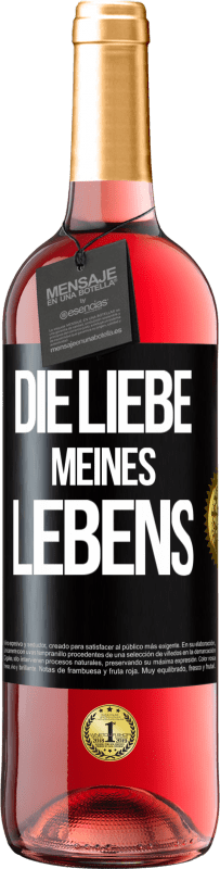 29,95 € | Roséwein ROSÉ Ausgabe Die Liebe meines Lebens Schwarzes Etikett. Anpassbares Etikett Junger Wein Ernte 2023 Tempranillo
