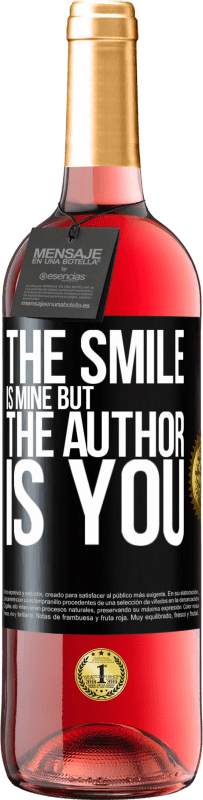 29,95 € | Rosé Wine ROSÉ Edition The smile is mine, but the author is you Black Label. Customizable label Young wine Harvest 2023 Tempranillo