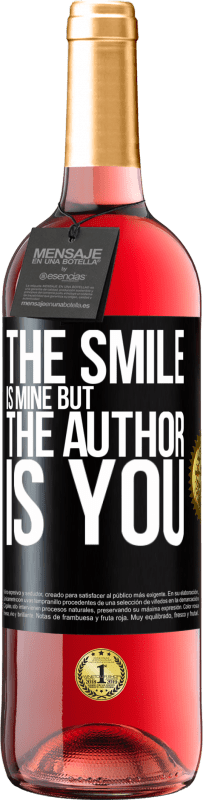 29,95 € | Rosé Wine ROSÉ Edition The smile is mine, but the author is you Black Label. Customizable label Young wine Harvest 2024 Tempranillo