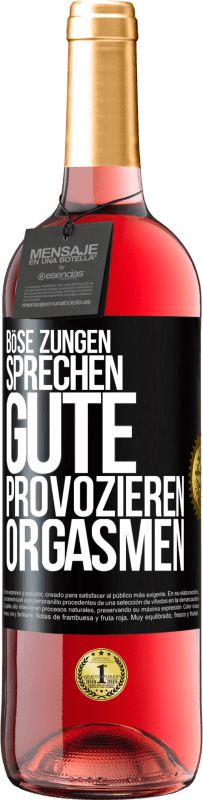 29,95 € | Roséwein ROSÉ Ausgabe Böse Zungen sprechen, gute provozieren Orgasmen Schwarzes Etikett. Anpassbares Etikett Junger Wein Ernte 2024 Tempranillo