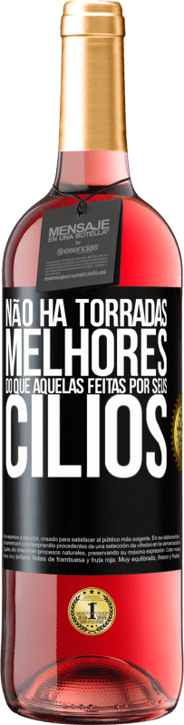 29,95 € | Vinho rosé Edição ROSÉ Não há torradas melhores do que aquelas feitas por seus cílios Etiqueta Preta. Etiqueta personalizável Vinho jovem Colheita 2024 Tempranillo