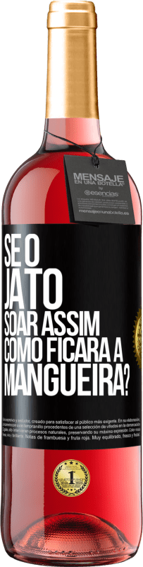 29,95 € Envio grátis | Vinho rosé Edição ROSÉ Se o jato soar assim, como ficará a mangueira? Etiqueta Preta. Etiqueta personalizável Vinho jovem Colheita 2023 Tempranillo