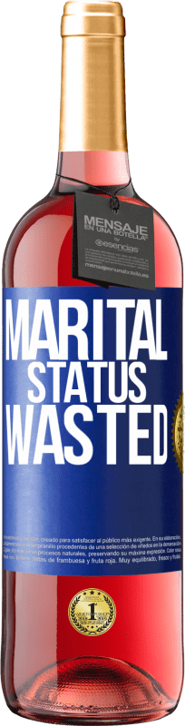 29,95 € | Rosé Wine ROSÉ Edition Marital status: wasted Blue Label. Customizable label Young wine Harvest 2023 Tempranillo