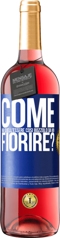 29,95 € | Vino rosato Edizione ROSÉ come mai quell'essere così bozzolo da non fiorire? Etichetta Blu. Etichetta personalizzabile Vino giovane Raccogliere 2024 Tempranillo