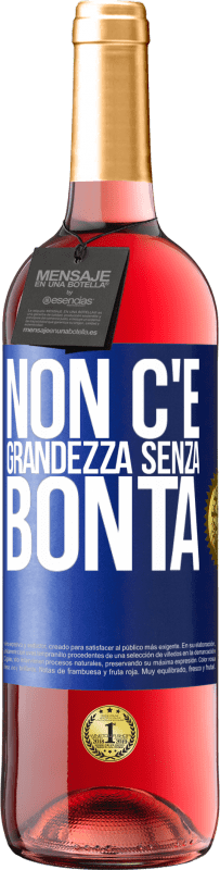 29,95 € | Vino rosato Edizione ROSÉ Non c'è grandezza senza bontà Etichetta Blu. Etichetta personalizzabile Vino giovane Raccogliere 2024 Tempranillo