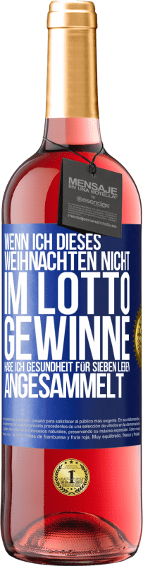 «Wenn ich dieses Weihnachten nicht im Lotto gewinne, habe ich Gesundheit für sieben Leben angesammelt» ROSÉ Ausgabe
