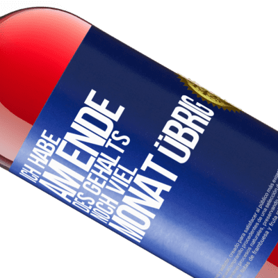 Einzigartige und Persönliche Ausdrücke. «Ich habe am Ende des Gehalts noch viel Monat übrig» ROSÉ Ausgabe