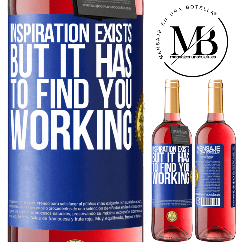 29,95 € Free Shipping | Rosé Wine ROSÉ Edition Inspiration exists, but it has to find you working Blue Label. Customizable label Young wine Harvest 2021 Tempranillo