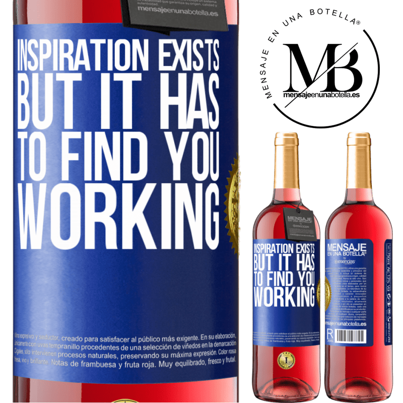 29,95 € Free Shipping | Rosé Wine ROSÉ Edition Inspiration exists, but it has to find you working Blue Label. Customizable label Young wine Harvest 2024 Tempranillo