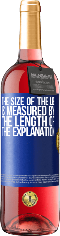 29,95 € | Rosé Wine ROSÉ Edition The size of the lie is measured by the length of the explanation Blue Label. Customizable label Young wine Harvest 2025 Tempranillo