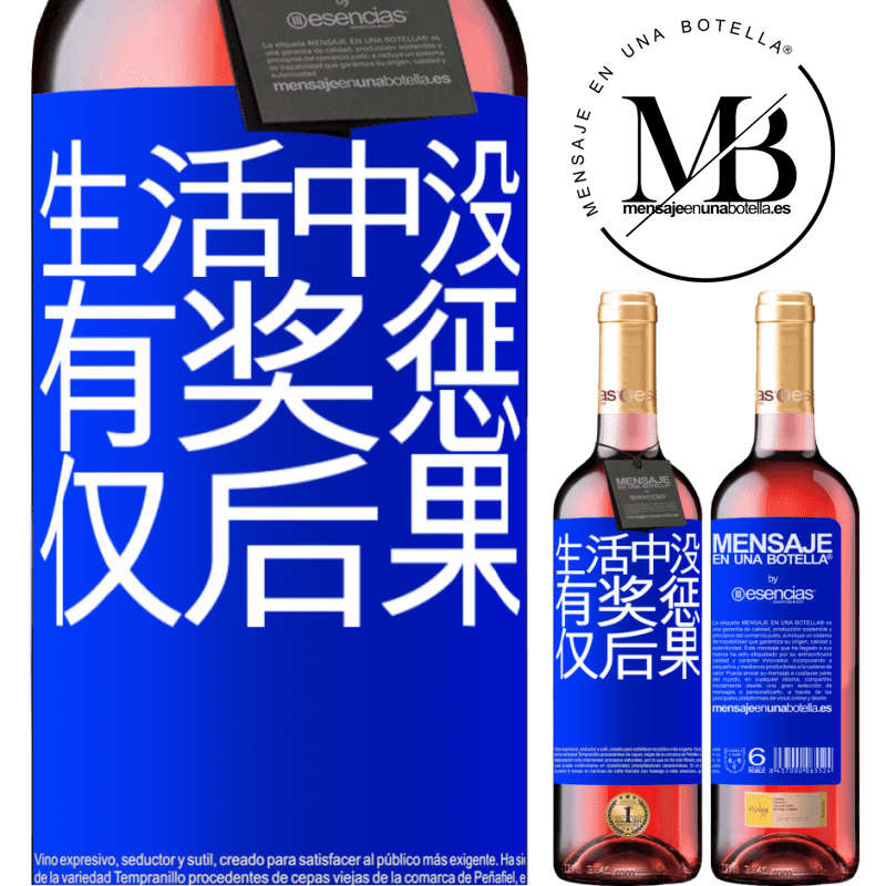 «生活中没有奖惩。仅后果» ROSÉ版