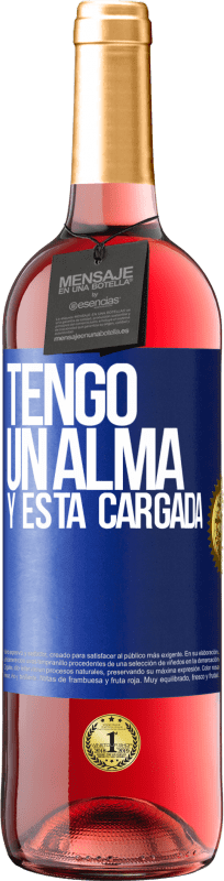 29,95 € | Vino rosato Edizione ROSÉ Tengo un alma y está cargada Etichetta Blu. Etichetta personalizzabile Vino giovane Raccogliere 2024 Tempranillo