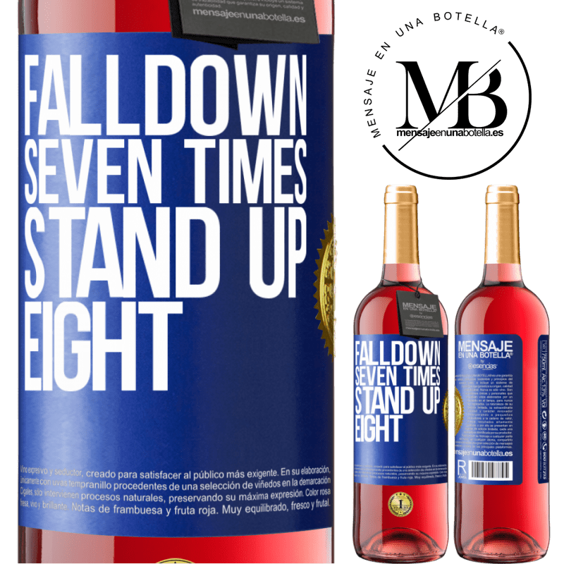 29,95 € Free Shipping | Rosé Wine ROSÉ Edition Falldown seven times. Stand up eight Blue Label. Customizable label Young wine Harvest 2021 Tempranillo