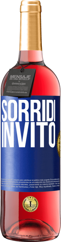 29,95 € | Vino rosato Edizione ROSÉ Sorridi, invito Etichetta Blu. Etichetta personalizzabile Vino giovane Raccogliere 2025 Tempranillo