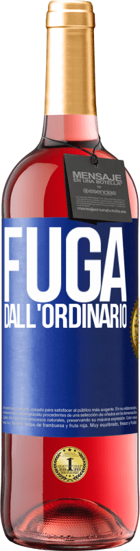 29,95 € Spedizione Gratuita | Vino rosato Edizione ROSÉ Fuga dall'ordinario Etichetta Blu. Etichetta personalizzabile Vino giovane Raccogliere 2025 Tempranillo
