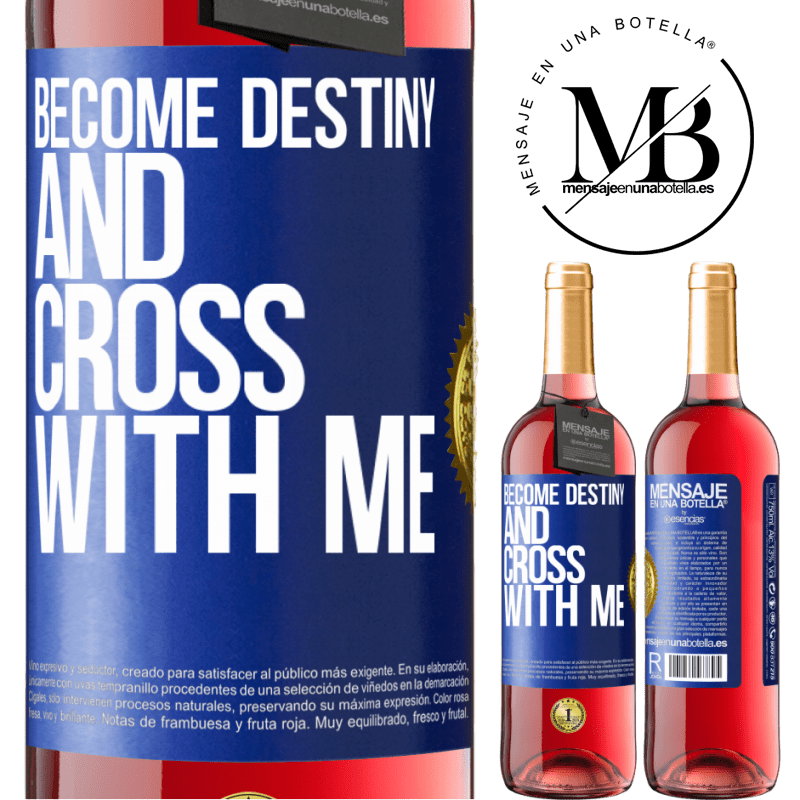 29,95 € Free Shipping | Rosé Wine ROSÉ Edition Become destiny and cross with me Blue Label. Customizable label Young wine Harvest 2024 Tempranillo