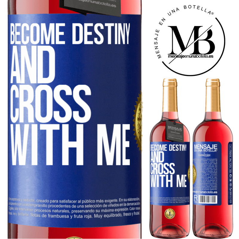29,95 € Free Shipping | Rosé Wine ROSÉ Edition Become destiny and cross with me Blue Label. Customizable label Young wine Harvest 2025 Tempranillo