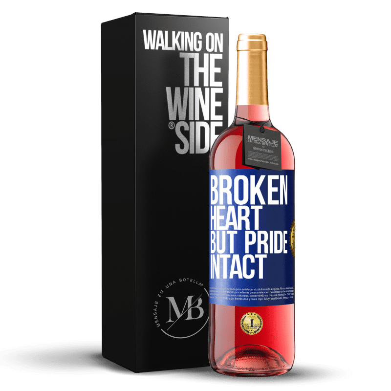 29,95 € Free Shipping | Rosé Wine ROSÉ Edition The broken heart But pride intact Blue Label. Customizable label Young wine Harvest 2023 Tempranillo