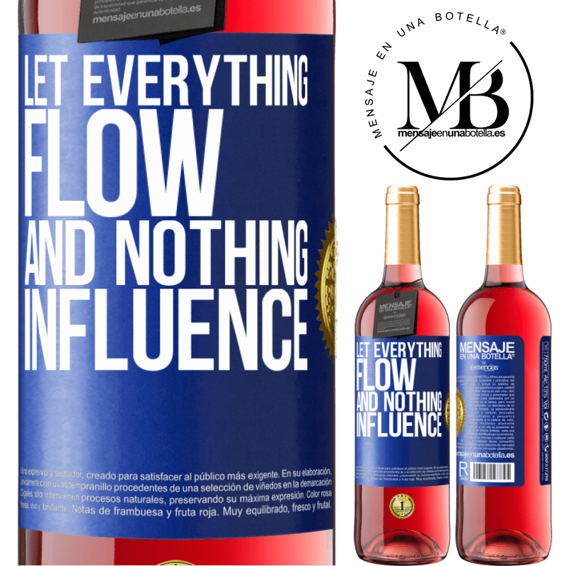 29,95 € Free Shipping | Rosé Wine ROSÉ Edition Let everything flow and nothing influence Blue Label. Customizable label Young wine Harvest 2022 Tempranillo