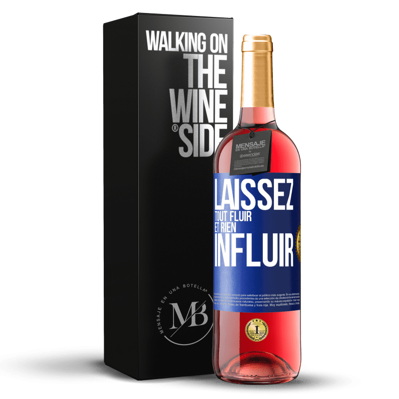 29,95 € Envoi gratuit | Vin rosé Édition ROSÉ Laissez tout fluir et rien influir Étiquette Bleue. Étiquette personnalisable Vin jeune Récolte 2024 Tempranillo