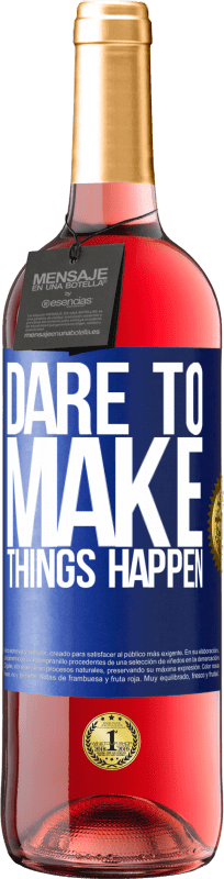 29,95 € Free Shipping | Rosé Wine ROSÉ Edition Dare to make things happen Blue Label. Customizable label Young wine Harvest 2025 Tempranillo
