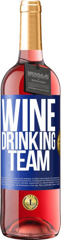 29,95 € Free Shipping | Rosé Wine ROSÉ Edition Wine drinking team Blue Label. Customizable label Young wine Harvest 2025 Tempranillo