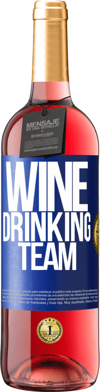 29,95 € | Vinho rosé Edição ROSÉ Wine drinking team Etiqueta Azul. Etiqueta personalizável Vinho jovem Colheita 2023 Tempranillo