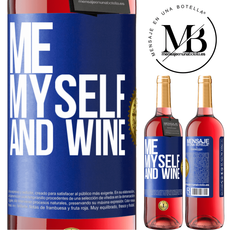 29,95 € Free Shipping | Rosé Wine ROSÉ Edition Me, myself and wine Blue Label. Customizable label Young wine Harvest 2023 Tempranillo