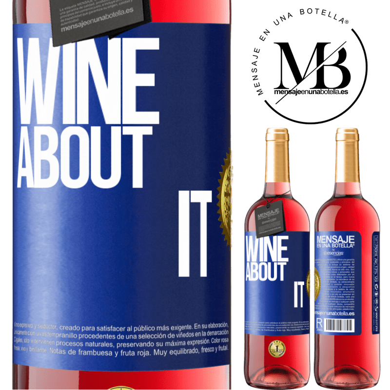 29,95 € Free Shipping | Rosé Wine ROSÉ Edition Wine about it Blue Label. Customizable label Young wine Harvest 2022 Tempranillo