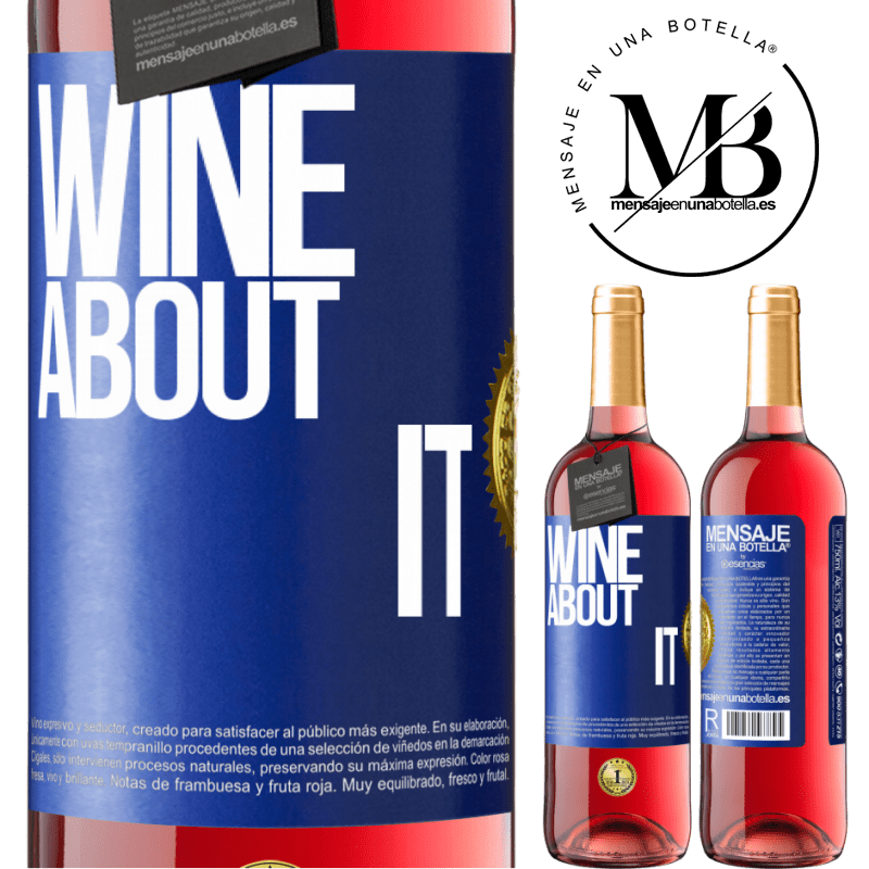 29,95 € Free Shipping | Rosé Wine ROSÉ Edition Wine about it Blue Label. Customizable label Young wine Harvest 2024 Tempranillo