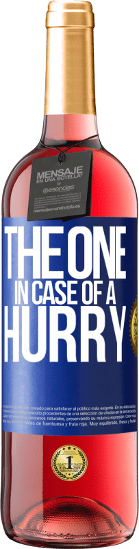 29,95 € | Roséwein ROSÉ Ausgabe The one in case of a hurry Blaue Markierung. Anpassbares Etikett Junger Wein Ernte 2024 Tempranillo