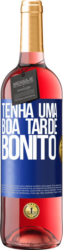 29,95 € | Vinho rosé Edição ROSÉ Tenha uma boa tarde, bonito Etiqueta Azul. Etiqueta personalizável Vinho jovem Colheita 2023 Tempranillo