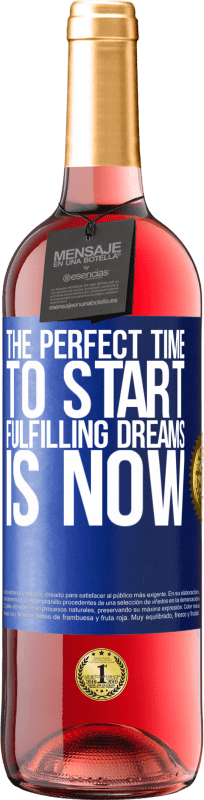 29,95 € | Rosé Wine ROSÉ Edition The perfect time to start fulfilling dreams is now Blue Label. Customizable label Young wine Harvest 2023 Tempranillo