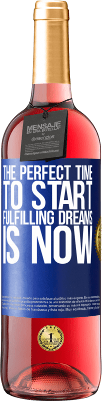 29,95 € | Rosé Wine ROSÉ Edition The perfect time to start fulfilling dreams is now Blue Label. Customizable label Young wine Harvest 2024 Tempranillo