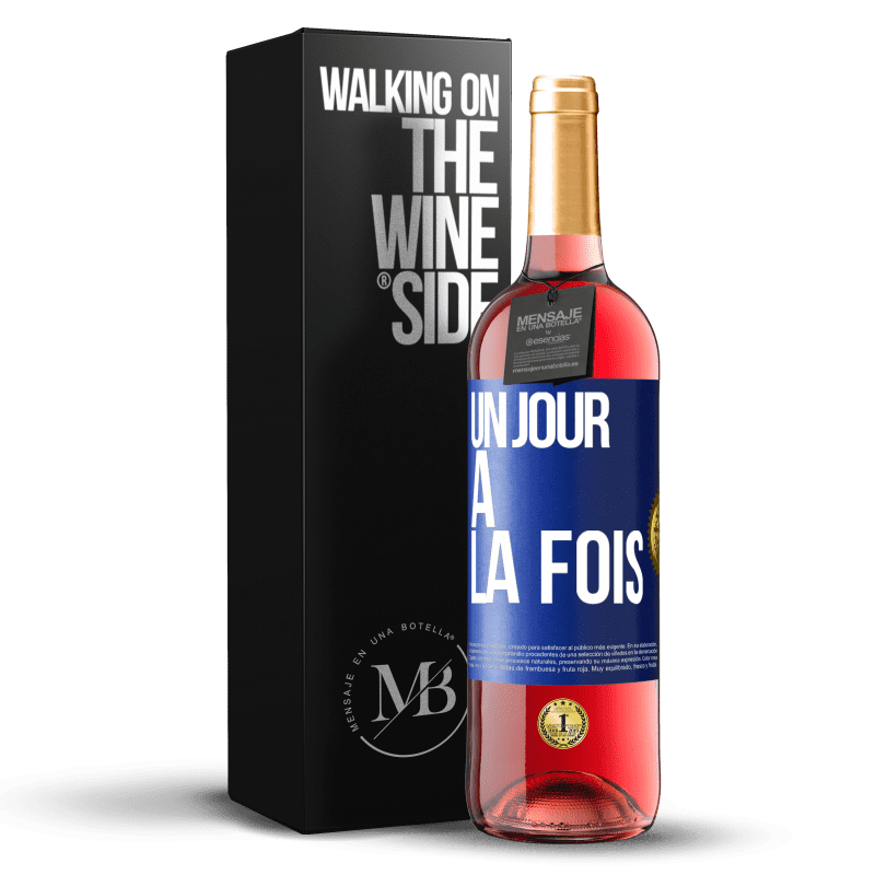 29,95 € Envoi gratuit | Vin rosé Édition ROSÉ Un jour à la fois Étiquette Bleue. Étiquette personnalisable Vin jeune Récolte 2024 Tempranillo