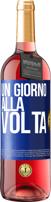 29,95 € | Vino rosato Edizione ROSÉ Un giorno alla volta Etichetta Blu. Etichetta personalizzabile Vino giovane Raccogliere 2024 Tempranillo