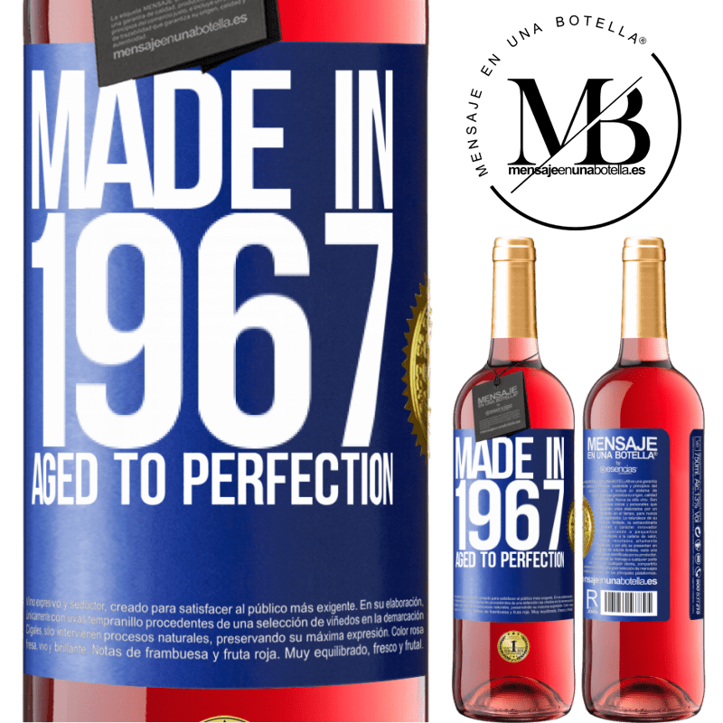 29,95 € Free Shipping | Rosé Wine ROSÉ Edition Made in 1967. Aged to perfection Blue Label. Customizable label Young wine Harvest 2024 Tempranillo