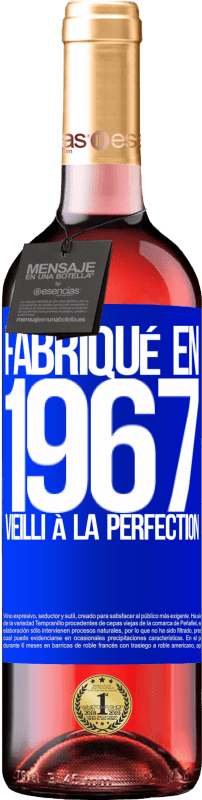 29,95 € | Vin rosé Édition ROSÉ Fabriqué en 1967. Vieilli à la perfection Étiquette Bleue. Étiquette personnalisable Vin jeune Récolte 2023 Tempranillo