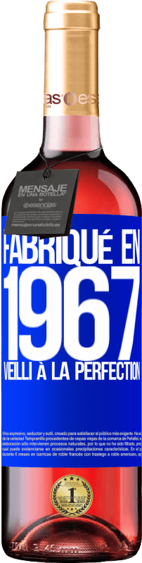29,95 € | Vin rosé Édition ROSÉ Fabriqué en 1967. Vieilli à la perfection Étiquette Bleue. Étiquette personnalisable Vin jeune Récolte 2025 Tempranillo