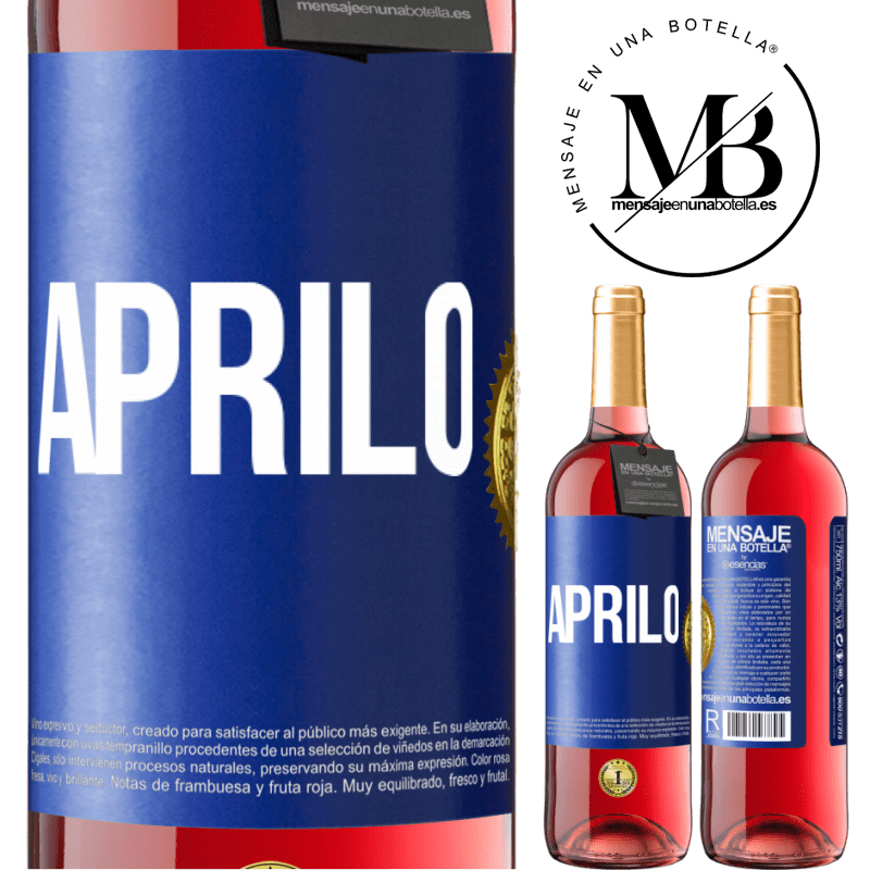 29,95 € Spedizione Gratuita | Vino rosato Edizione ROSÉ Aprilo Etichetta Blu. Etichetta personalizzabile Vino giovane Raccogliere 2024 Tempranillo